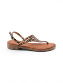 Sandalo infradito in pelle da donna