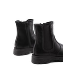 Stivaletto nero con strass da bimba