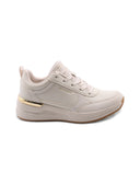 Fine shine sneaker zeppa da donna