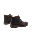 Stivaletto scamosciato con zip da uomo