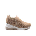 Malena sneaker a calza donna con strass