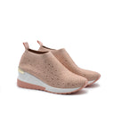 Malena sneaker a calza donna con strass