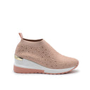 Malena sneaker a calza donna con strass
