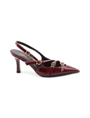 Décolleté slingback con fibbie da donna