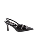 Décolleté slingback con fibbie da donna