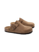 Sabot in pelle scamosciata da donna