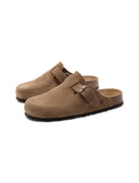 Sabot in pelle scamosciata da donna