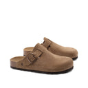 Sabot in pelle scamosciata da donna