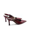 Décolleté slingback in vernice da donna