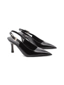 Décolleté slingback in vernice da donna