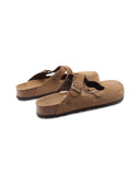 Sabot scamosciato con fibbie da donna