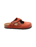 Sabot scamosciato con fibbie da donna