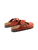 Sabot scamosciato con fibbie da donna