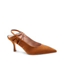 Décolleté slingback scamosciata donna