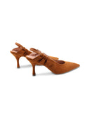Décolleté slingback scamosciata donna