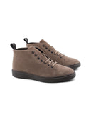 Sneaker alta uomo in vera pelle