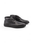 Polacchino nero in pelle da uomo