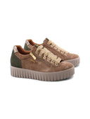 Sneaker scamosciata con zip da donna