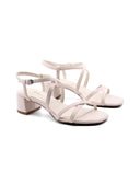 Sandalo vegan donna con tacco a blocco
