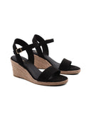Sandalo con zeppa in corda da donna