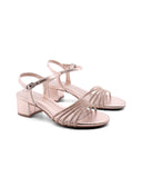 Sandalo gioiello vegan con strass donna