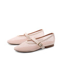 Ballerina mary jane in rete da donna