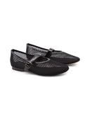 Ballerina mary jane in rete da donna