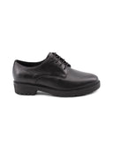 Scarpa stringata nera in pelle da donna