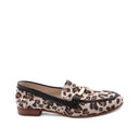 Mocassino animalier con morsetto donna