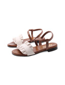 Sandalo in vera pelle da donna