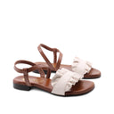 Sandalo in vera pelle da donna