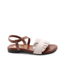 Sandalo in vera pelle da donna