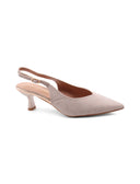 Décolleté slingback glitter da donna