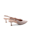 Décolleté slingback glitter da donna