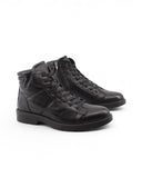 Stivaletto nero in pelle da uomo