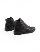 Stivaletto nero in pelle da uomo
