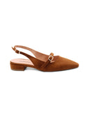 Ballerina slingback scamosciata donna
