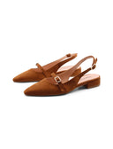 Ballerina slingback scamosciata donna