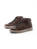 Sneaker alta in pelle da uomo