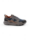 Sneaker in pelle e tessuto da uomo