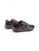 Sneaker in pelle e tessuto da uomo