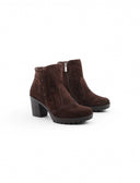 Ankle boot in pelle scamosciata donna