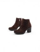 Ankle boot in pelle scamosciata donna