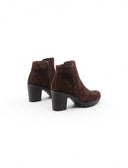 Ankle boot in pelle scamosciata donna