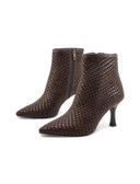 Ankle boot intrecciato da donna