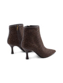 Ankle boot intrecciato da donna