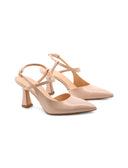 Décolleté slingback in vernice da donna