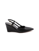 Décolleté slingback con zeppa donna