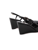 Décolleté slingback con zeppa donna