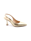 Décolleté slingback laminata da donna